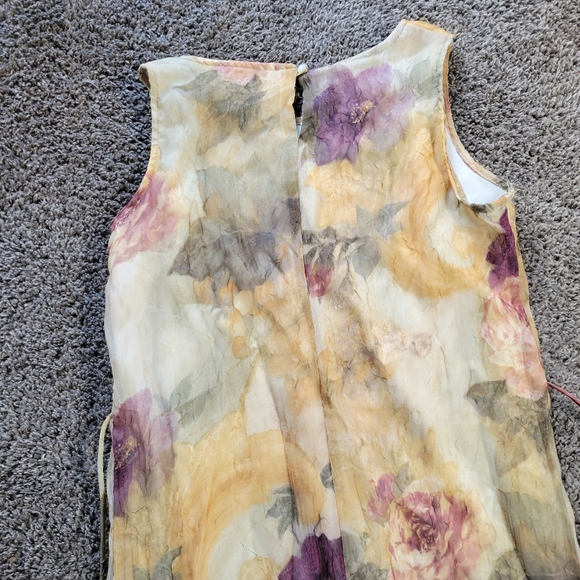 Christy LynnVintage Brown Textured Floral Romantic Maxi Dress Size 6 - Picture 8 of 16